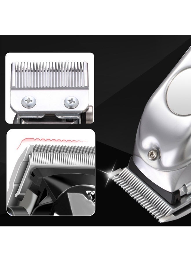 NIBEMINENT Rechargeable Electric Hair Trimmer Grey/Black 20cm - Image 3