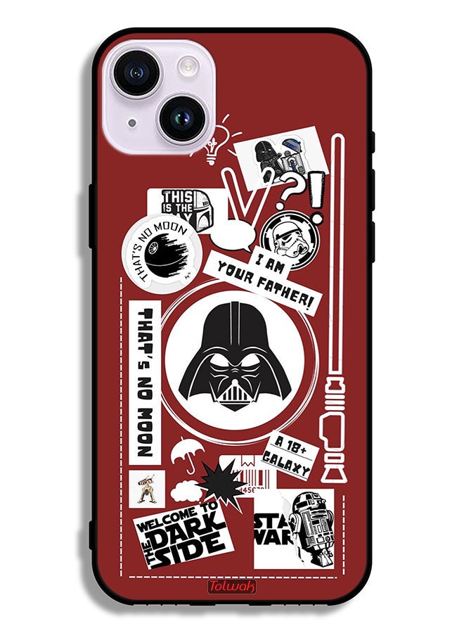 Tolwak Apple iPhone 14 Protective Case Welcome To The Dark Side Sticker - Image 2