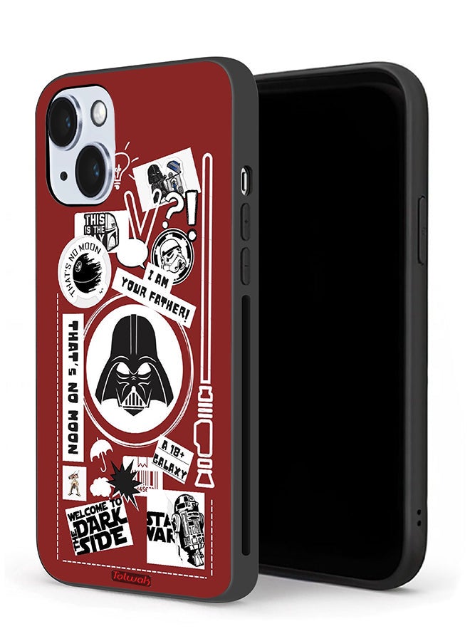 Tolwak Apple iPhone 14 Protective Case Welcome To The Dark Side Sticker - Image 1