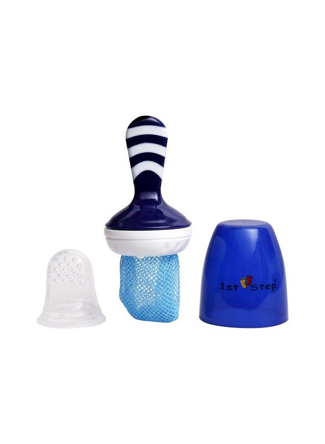 1st Step Pop Silicone Feeder With Mesh Premium Blue - Image 1