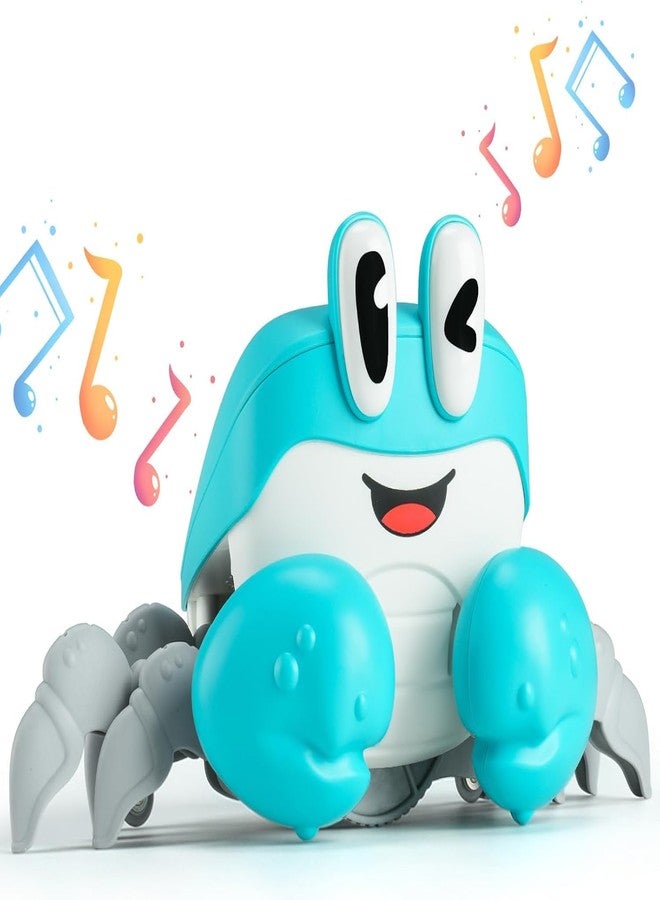 Spindoo Crawling Crab Baby Toy with Music & Lights | Interactive Sensory Toys for Infants & Toddlers 0-3 Years | Montessori Educational Gift for Kids, Baby Crawling Training Toy (Random Colour) - Image 1