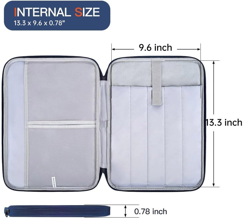 CASEDAO 13 inch Laptop Case Sleeve Compatible with 2026-2022 MacBook Air 13-Inch M5 A3449 / M4 A3240 / M3 A3113 / M2 A2681, Apple New MacBook Air 13.6 Shockproof Protective Bag - Blue - Image 2