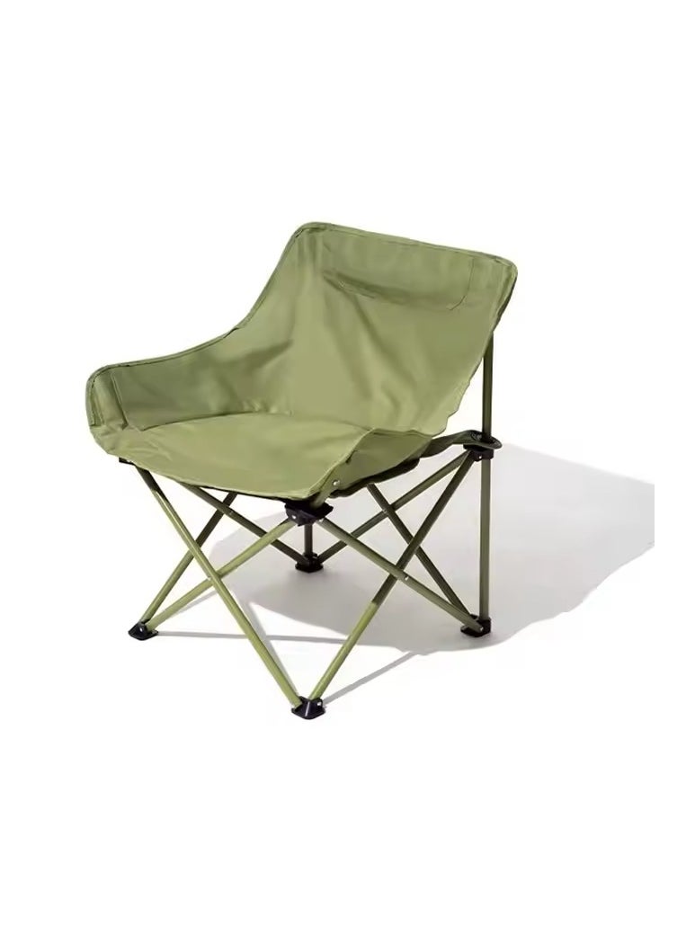Generic - Full Back Camping Chair, Green - Image 1