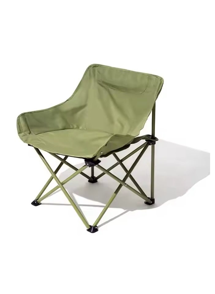 Generic - Full Back Camping Chair, Green - Image 1
