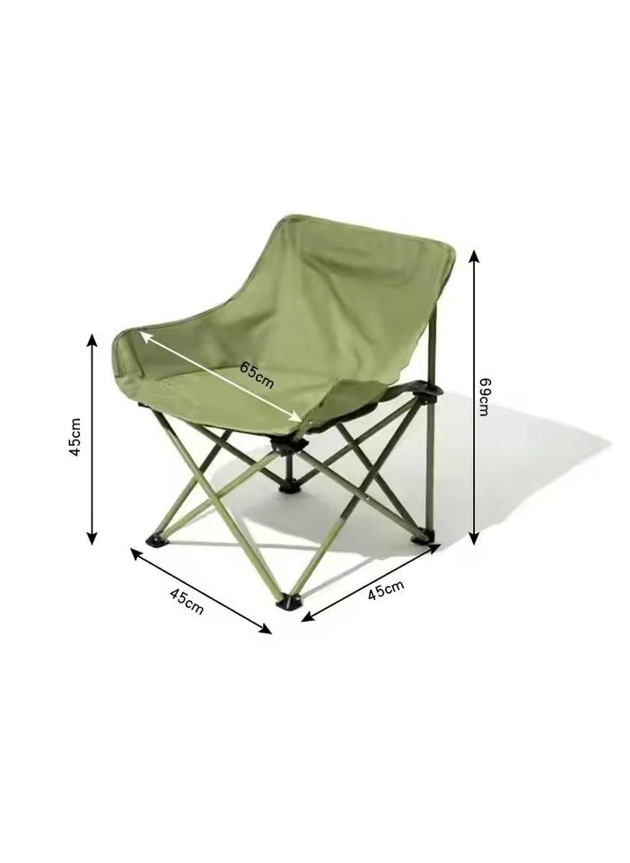 Generic - Full Back Camping Chair, Green - Image 1
