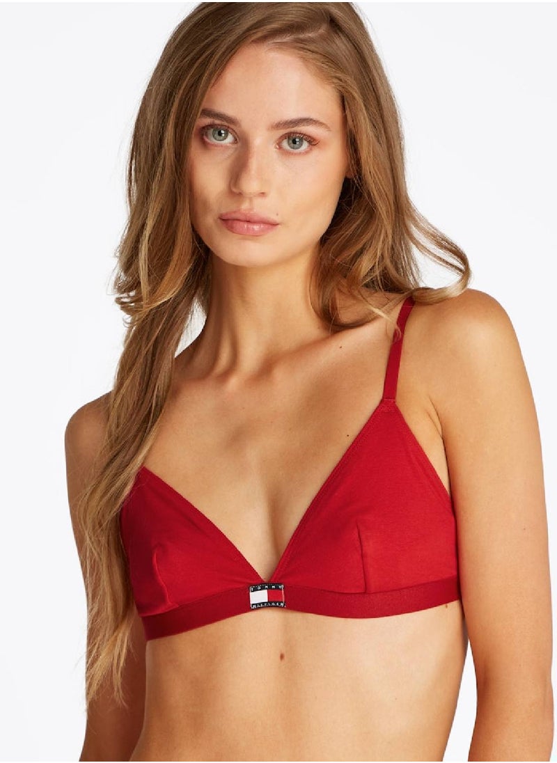TOMMY HILFIGER Women's 3-Pack Heritage Logo Triangle Bras - Cotton, Multicolour  - Image 5