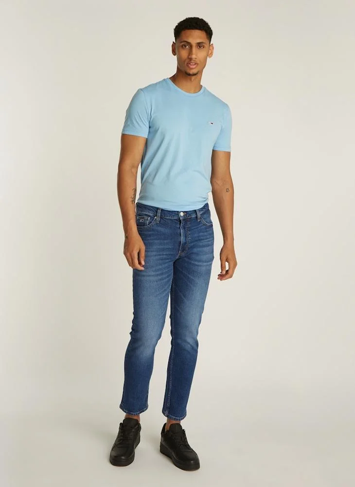 تومي جينز Straight Fit Light Wash Jeans