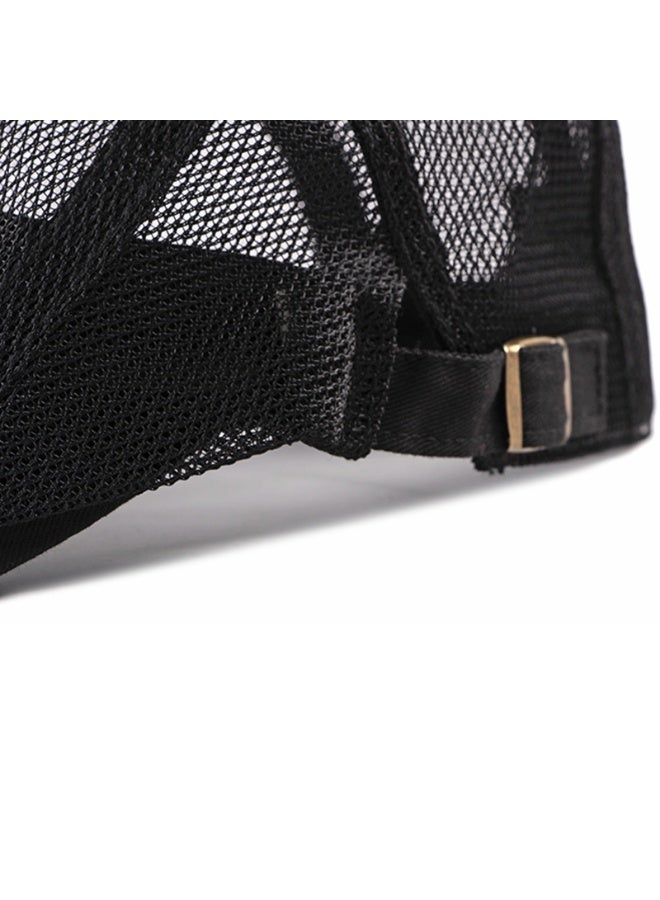 Men Breathable Adjustable Mesh Summer Hat Newsboy Beret Ivy Cap Cabbie Flat Cap  - Image 2