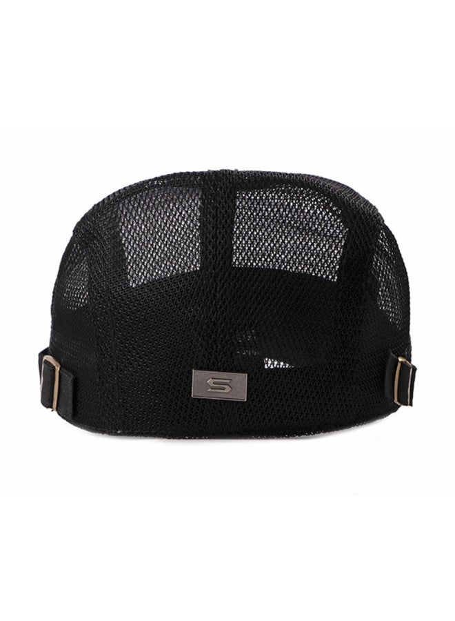 Men Breathable Adjustable Mesh Summer Hat Newsboy Beret Ivy Cap Cabbie Flat Cap  - Image 5