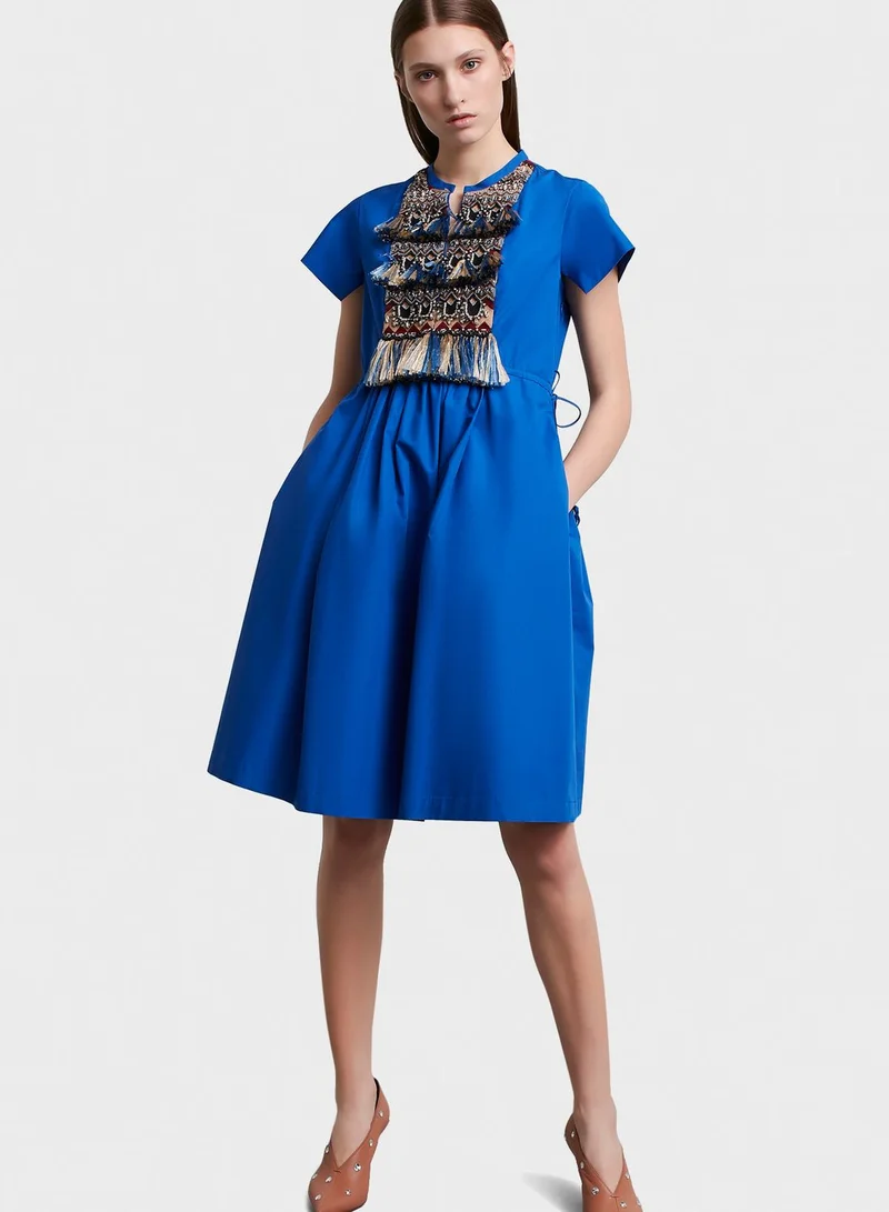 river island embroidered panel skater dress Free People Willow Emb Mini Dress – Libby Story main image 0