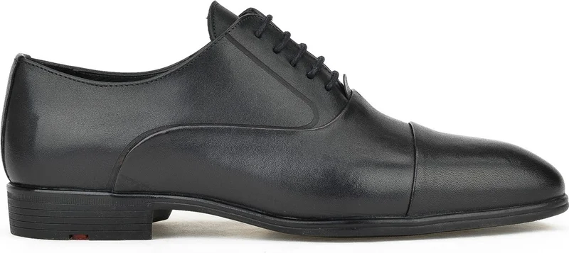 زيا , Men's Genuine Leather Small Size Shoes 141745Z41191 Black