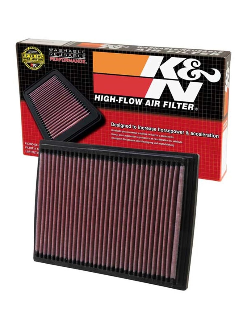 KN Engine Air Filter Reusable Clean Every 75000 Miles Washable Replacement Car Air Filter Compatible 20002014 HYUNDAIKIAZHONGHUAJAC Tucson Tiburon Elantra other select models 332201