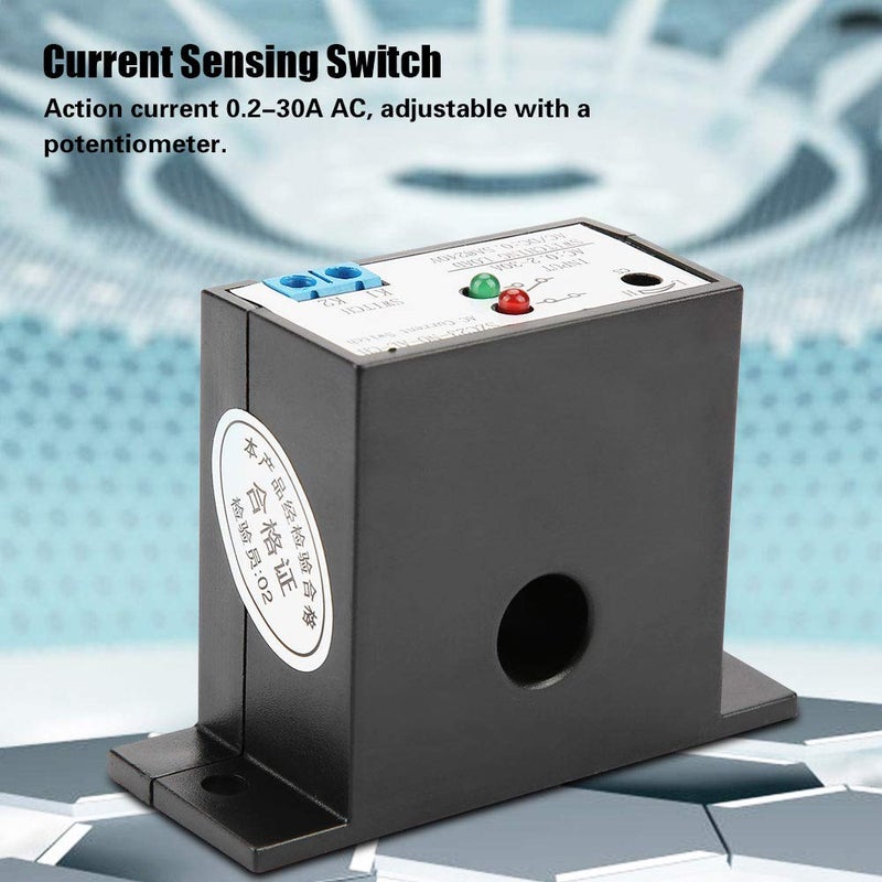 Heayzoki مفتاح استشعار التيار مفتوح عادة قابل للتعديل AC 0.2-30A SZC23-NO-AL- - Image 3