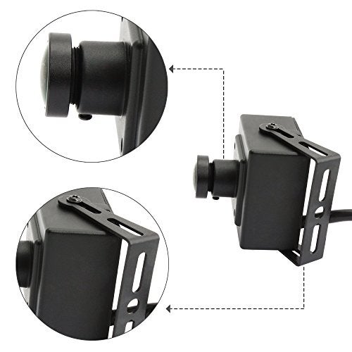 ELP Mini Aluminum Black Case USB Security Camera with 170degree Wide Angle Fisheye Lens USB2.0 Lightburn Camera for Home Security and Machine Vision System,9.9ft/3m Cable for PC, Laptop, Jetson Nano - Image 4