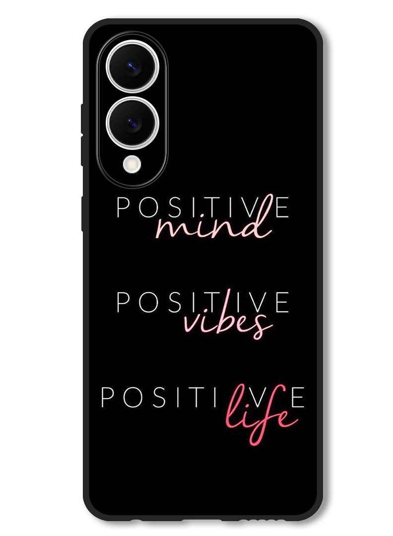 Theodor Case Compatible with Samsung Galaxy S25 Edge 6.7 Inch Protection Shockproof Bumper Cover Positive Mind - Image 1