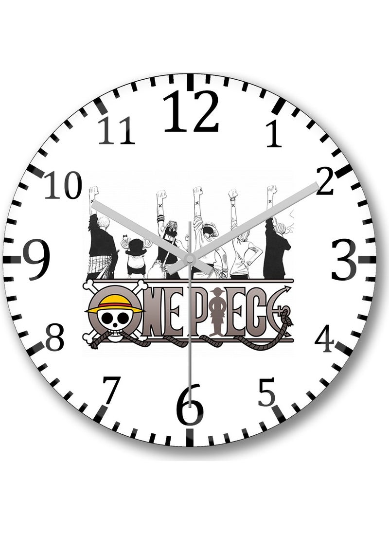 Baskı Dükkanı Print Shop One Piece Naruto Death Note Anime Hellsing Wall Clock Domed Ge 