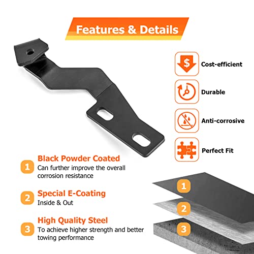 WeiSen Hood Hinge Mounting Brackets, Left & Right Side Ditch Light Mount Bracket for Auxiliary Off Road Work Light Pods Compatible with Toyota 4Runner 4th Gen 2003-2009 - Image 4