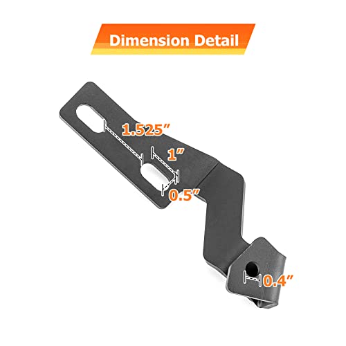 WeiSen Hood Hinge Mounting Brackets, Left & Right Side Ditch Light Mount Bracket for Auxiliary Off Road Work Light Pods Compatible with Toyota 4Runner 4th Gen 2003-2009 - Image 2