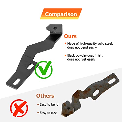 WeiSen Hood Hinge Mounting Brackets, Left & Right Side Ditch Light Mount Bracket for Auxiliary Off Road Work Light Pods Compatible with Toyota 4Runner 4th Gen 2003-2009 - Image 5