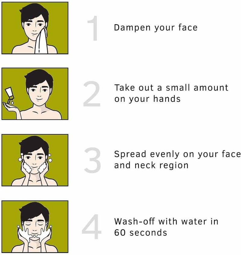 Ustraa Face Wash for Oily Skin Men – 100g | Intense Oil & Acne Control with Key Lime & Basil Extract | Removes Excess Oil & Dirt | Sulphate & Paraben Free Face Cleanser | Fresh Scent - Image 3