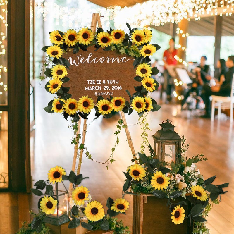 Beferr Sunflower Garlands Decor-2 Pack 7.5ft/PCS - Image 3