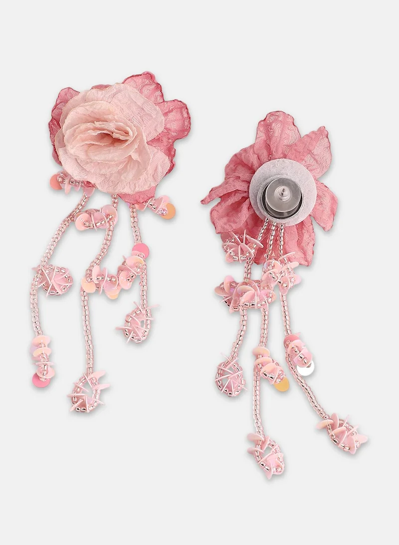 SOHI Blosselle Artificial Drop Earring Jewellery