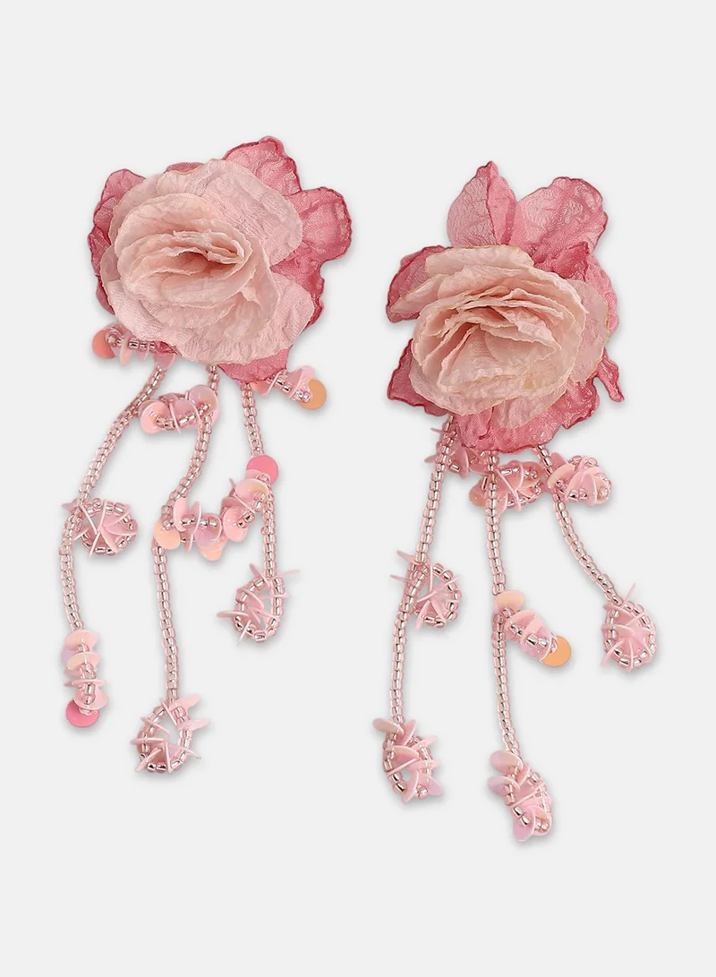 SOHI Blosselle Artificial Drop Earring Jewellery