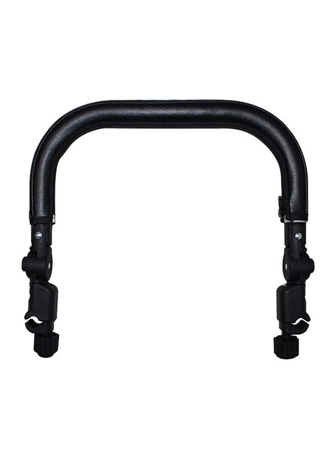 Toddmomy Baby Stroller Armrest Black Pu Leather Bumper Universal Handle Detachable Stroller Rod Replacement Stroller Bumper - Image 2