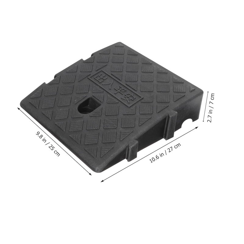10 Pcs Plastic Threshold Ramp Mat Non Slip Curb Slope Pads For Driveway Patio Mobility Aid 25x27x7cm Outdoor Use - Image 3