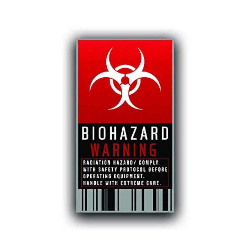 Biohazard Warning Label Vinyl Decal Sticker Car Truck Van SUV Window Wall Cup Laptop One 5 Inch Decal MKS0713