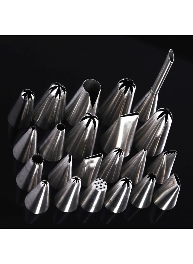 304 Stainless Steel Mounted Nozzle Single Dissolved Bean Cookies Rose Nozzle Peach Puff Milk Nozzle Baking Household-Specifications:Korean Style Skirt Decorating Nozzle Seamless Small Size 080 - Image 3