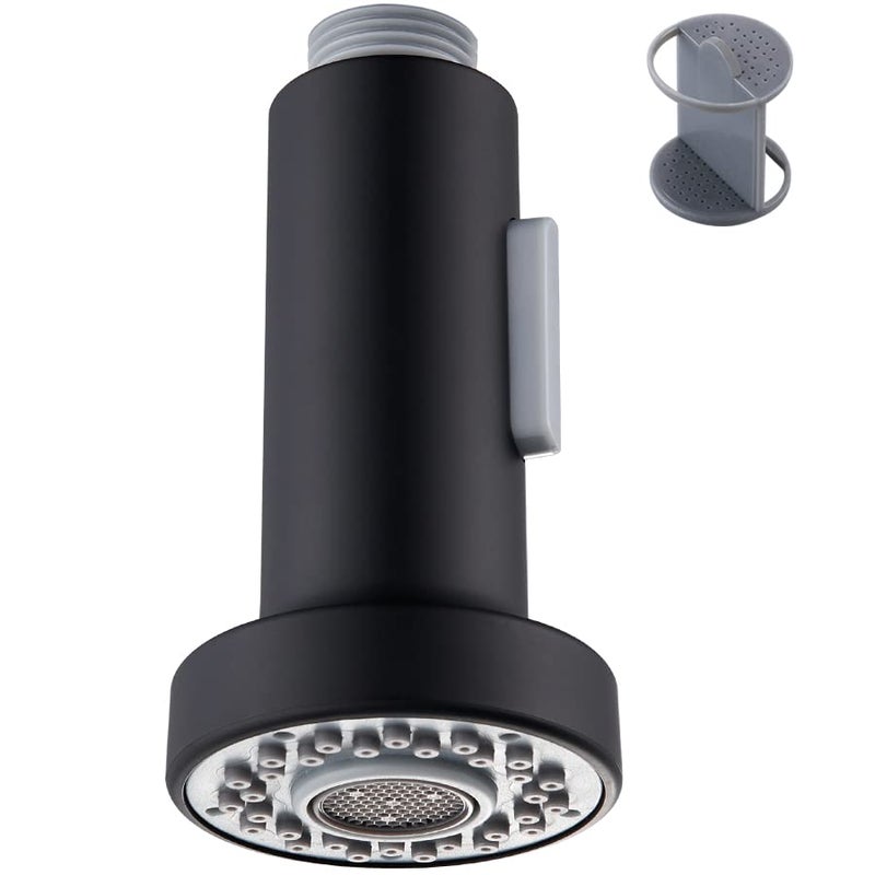 Angle Simple Faucet Spray Head Matte Black, Angle Simple Replacement Pull Down Sprayer, Sink Faucet Nozzle Sprayer with Stream and Spray Mode - Image 1