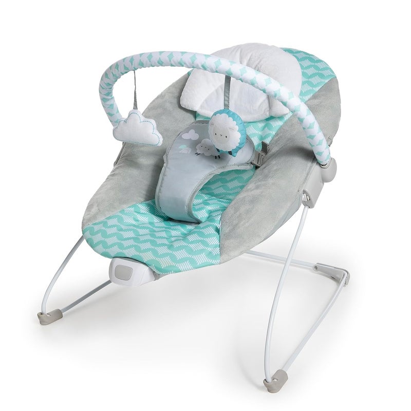 Ingenuity Ity Bouncity Bounce Vibrating Deluxe Baby Bouncer Seat 06 Months Up to 20 lbs Goji - Image 1