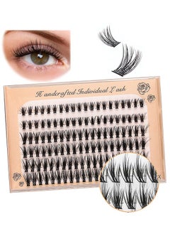 120PCS Individual Lashes Curl, 8-10-12MM Mixed Length Natural Lashes Clusters, Faux Mink Individual Cluster Eyelashes False Eyelashes, Eyelash Extension Individual Eyelashes