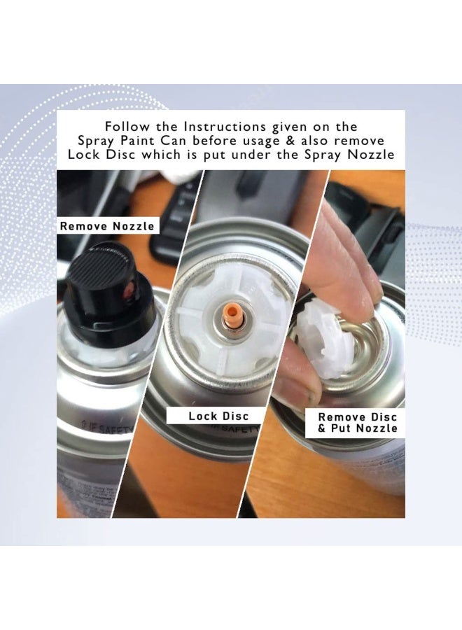 مصنع الطلاء دهان بخاخ معدني أبيض من باينت فاكتوري ٤٠٠مل - يجف بسرعة عالي الأداء، مناسب للاستخدام الداخلي والخارجي، للاستعمال على المعدن والبلاستيك والخشب. - Image 3