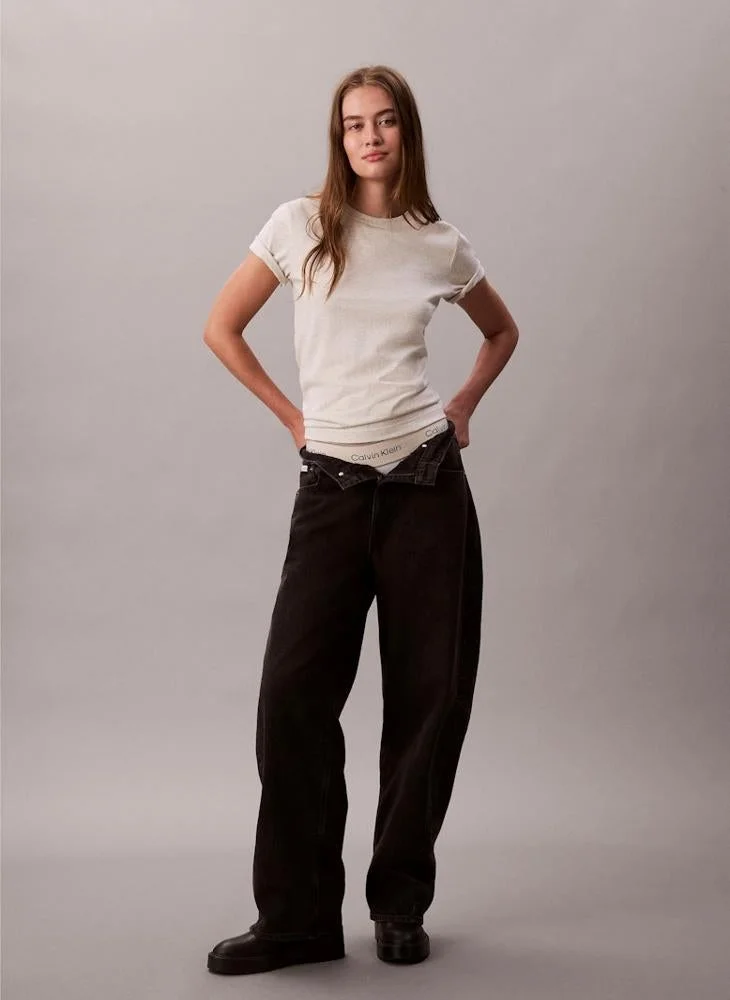 Calvin Klein Jeans  SS MONOGRAM CREW TEE for Women | Best Price UAE