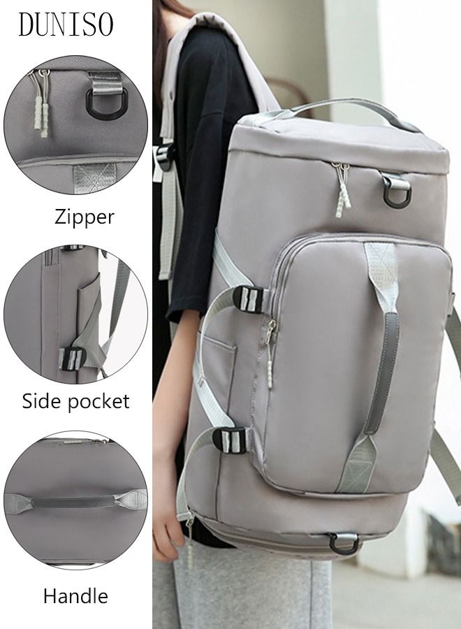 DUNISO Sports Gym Bag with Wet Pocket & Shoes Compartment, Weekender Overnight Bag for Travel Gym Yoga Travel Duffel Bag for Men and Women Lightweight - Image 1