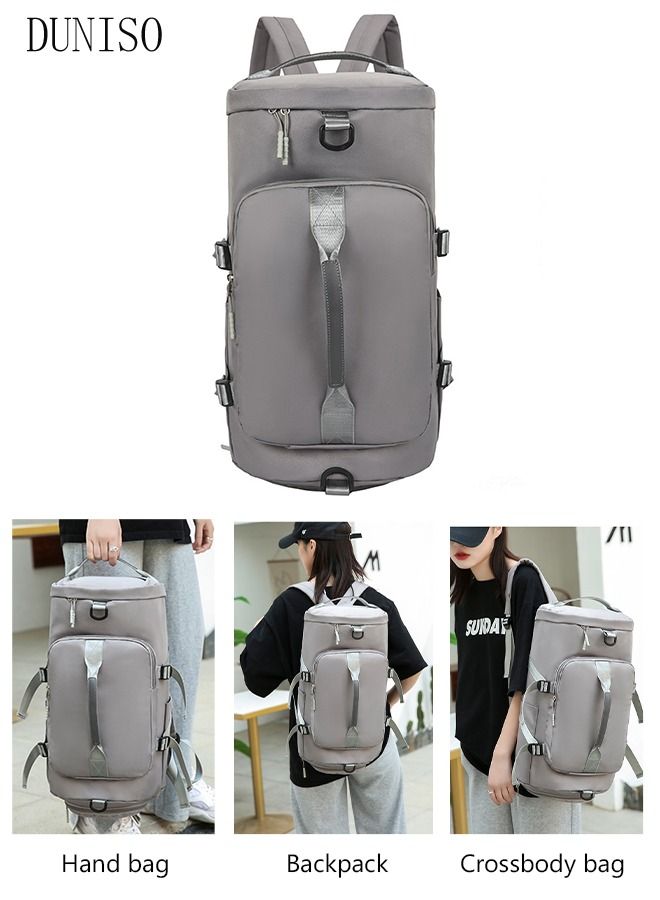 DUNISO Sports Gym Bag with Wet Pocket & Shoes Compartment, Weekender Overnight Bag for Travel Gym Yoga Travel Duffel Bag for Men and Women Lightweight - Image 2