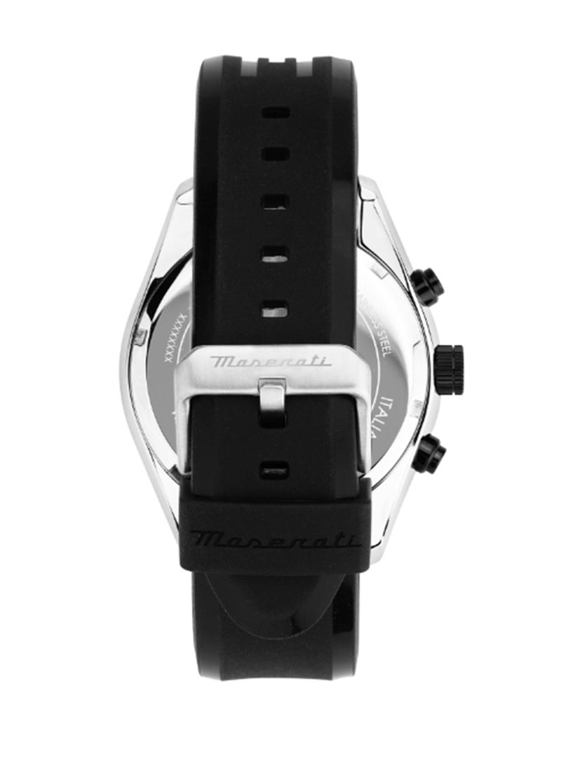 Maserati Men's Green Sunray Dial Black Green Plastic Watch - 45 MM - R8871612043 - Image 3