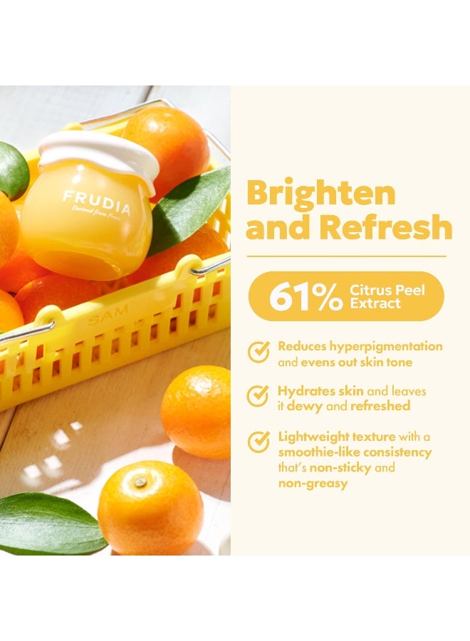 frudia Citrus Brightening Cream 55g — Vitamin C Moisturizer with Jeju Tangerine Peel Extract & Niacinamide for Brightening Glow, 1.94 oz - Image 2
