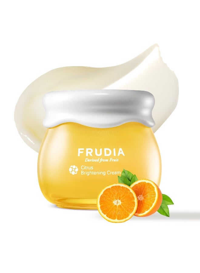 frudia Citrus Brightening Cream 55g — Vitamin C Moisturizer with Jeju Tangerine Peel Extract & Niacinamide for Brightening Glow, 1.94 oz - Image 1