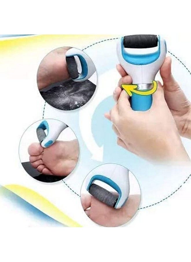 2V BROTHERS - Foot Scrubber For Dead Skin Tools For Feet Foot Scrubber For Women And Girls Callus Remover For Feet Electronic Smooth And Soft Feet Scrubber Cracked Heels Removermulticolour - Image 1