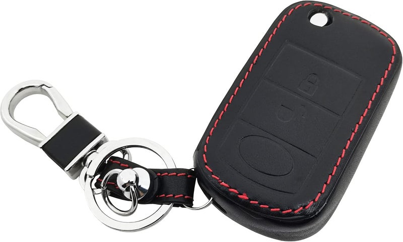 BTOZRF Leather Key Fob Cover Case for Land Rover LR3 Discovery Range Rover Sport - Image 1