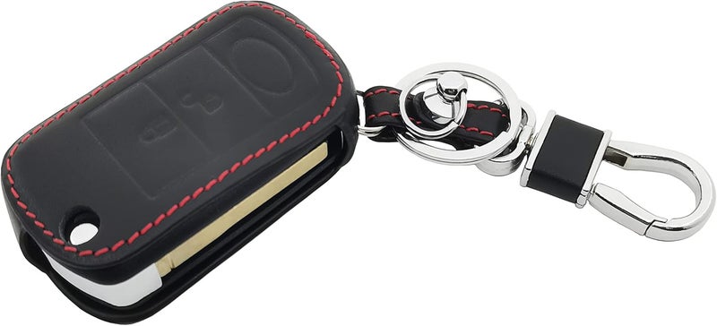 BTOZRF Leather Key Fob Cover Case for Land Rover LR3 Discovery Range Rover Sport - Image 4
