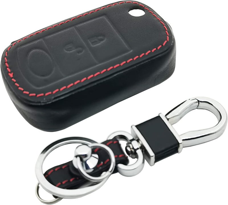 BTOZRF Leather Key Fob Cover Case for Land Rover LR3 Discovery Range Rover Sport - Image 5