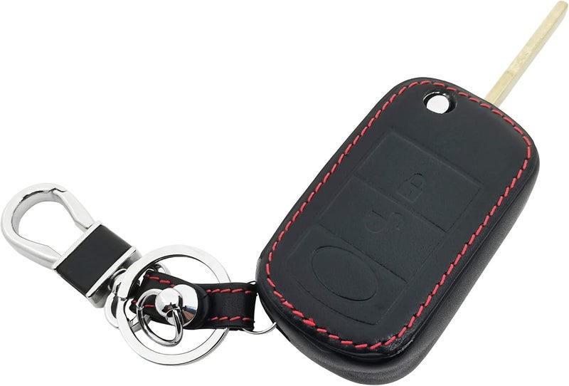BTOZRF Leather Key Fob Cover Case for Land Rover LR3 Discovery Range Rover Sport - Image 2