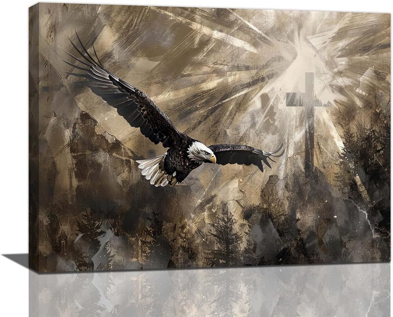 Fuzawet Bald Eagle Canvas Wall Art - Image 1
