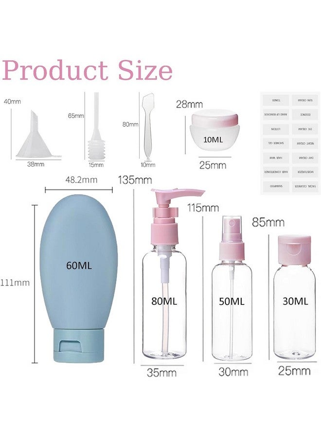 NILKANTH SHOPPERS Travel Bottles Toiletries Leak Proof Refillable Squeezable Liquid Empty Containers (12 Pcs Travel bottle) - Image 5