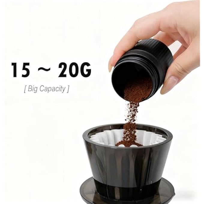 AOOEDDI Nuttii Manual Coffee Grinder Cnc Stainless Steel Conical Burrs Internal Adjustable Settings For Even Grinding Series Handheld Grinder Suitable For Gifts - Image 5