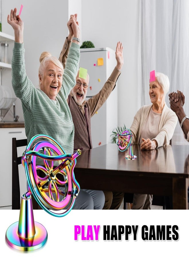 Norme لعبة جيروسكوب عيد الميلاد نورم معدنية مضادة للدوران لجيروسكوب المكتب حركة طيران توازن فيزياء لعبة للبنات والأولاد والبالغين هدية عيد الميلاد (ملون) - Image 4